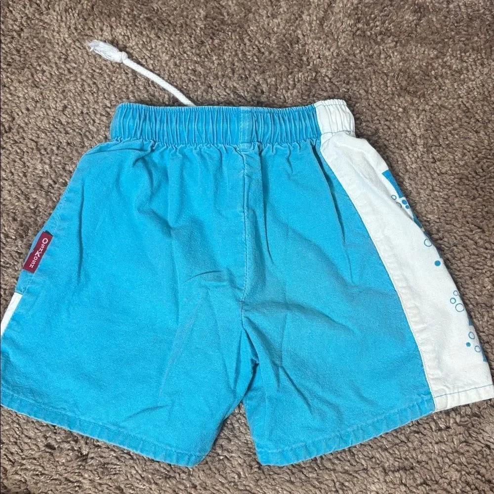 Osh kosh vintage made in USA boys shorts 4T‎ kahuna fish drawstring